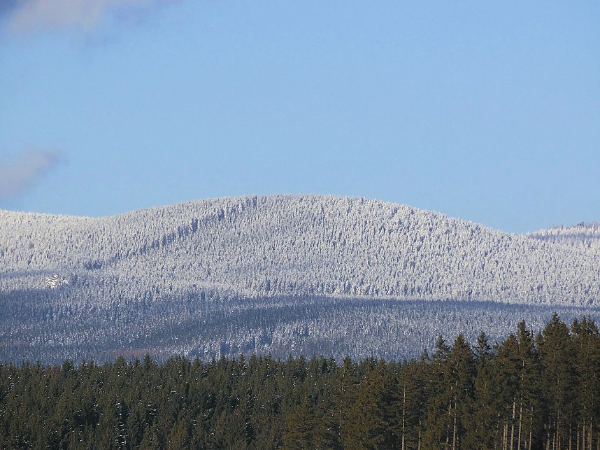 Eine Waldschneise bei Benneckenstein