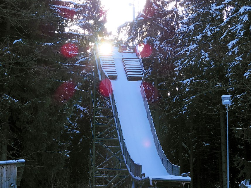 Eine Waldschneise bei Benneckenstein