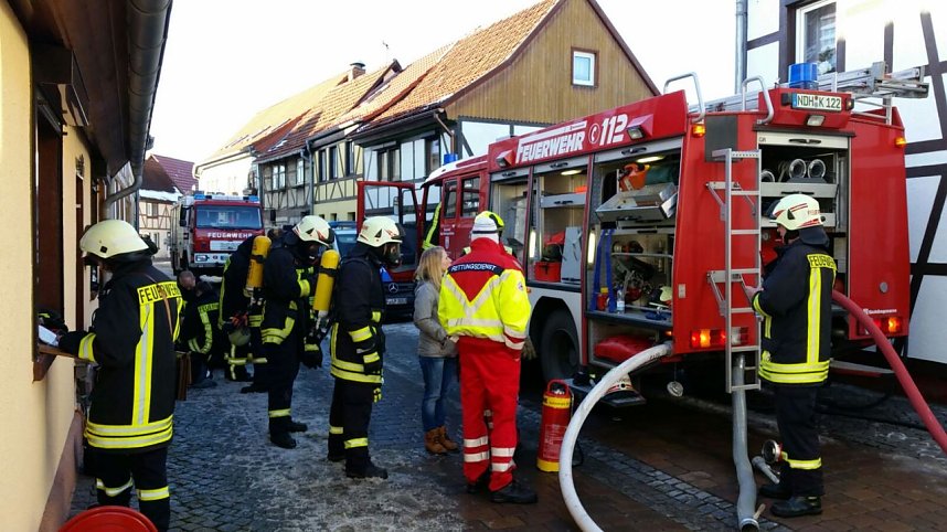 Garagenbrand in Heringen