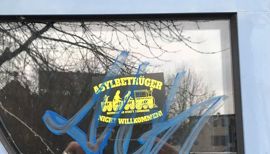 Schmierereien an k&uuml;nftiger Fl&uuml;chtlingsunterkunft