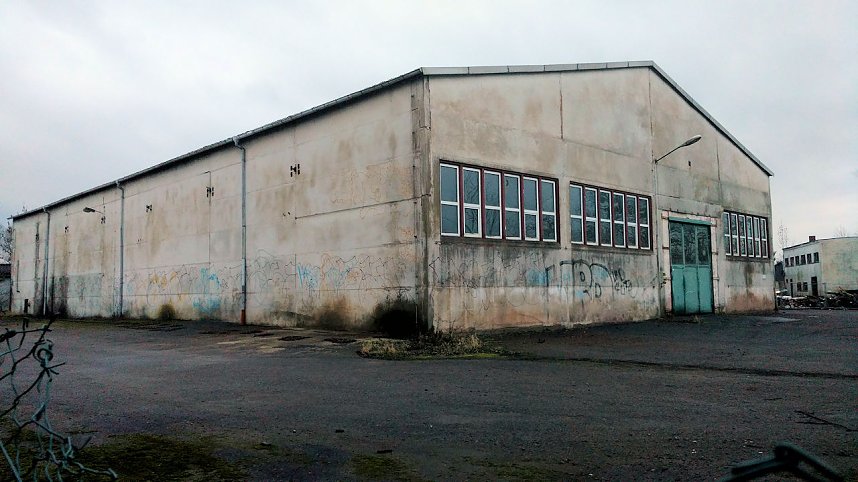 Abrissarbeiten auf dem Drei-Streif-Gel&auml;nde