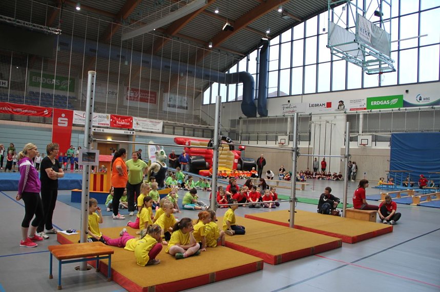 14. Kindergartensporttag in der Wiedigsburghalle