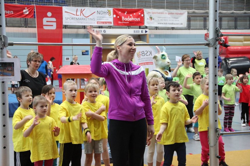 14. Kindergartensporttag in der Wiedigsburghalle