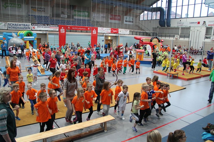 14. Kindergartensporttag in der Wiedigsburghalle