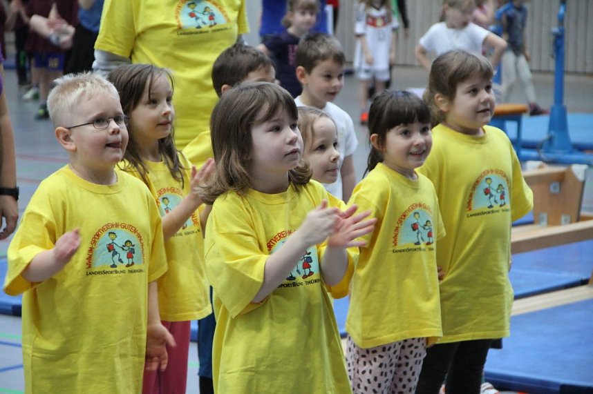 14. Kindergartensporttag in der Wiedigsburghalle
