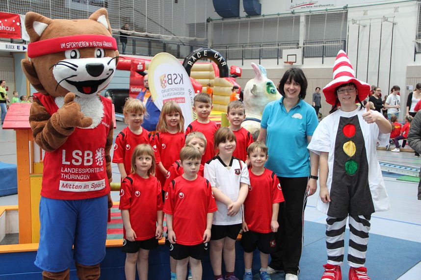 14. Kindergartensporttag in der Wiedigsburghalle