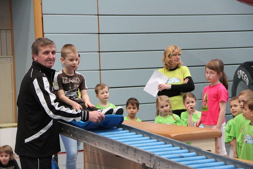 14. Kindergartensporttag in der Wiedigsburghalle
