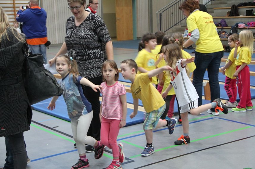 14. Kindergartensporttag in der Wiedigsburghalle