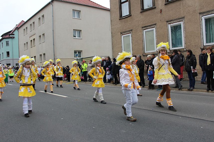 N&auml;rrinnen und Narren trotzen Wetter (1)