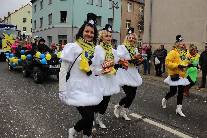 N&auml;rrinnen und Narren trotzen Wetter (2)