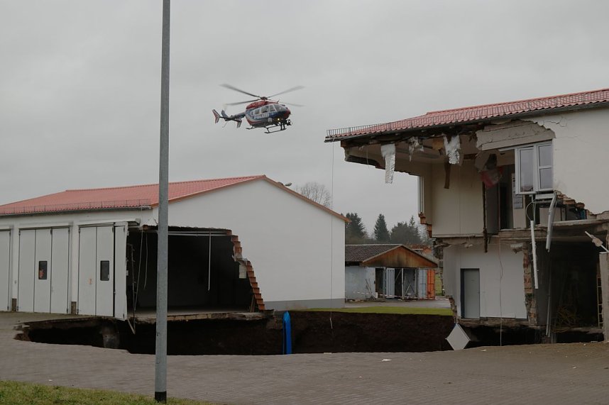 Beobachtungen am Erdfall in Nordhausen