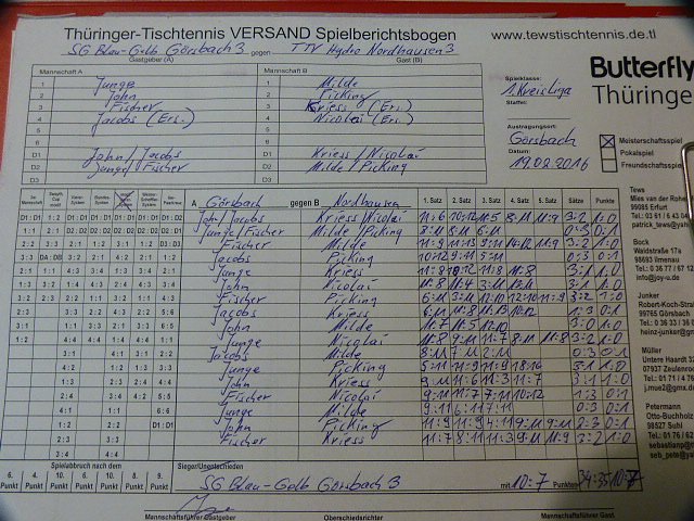 Pure Dramatik im Tischtennis