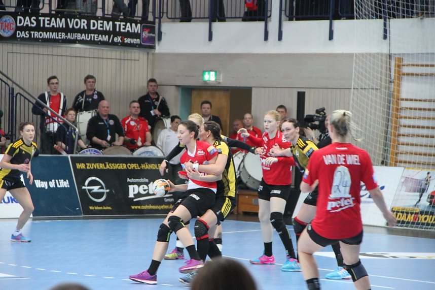 Der Th&uuml;ringer Handballclub gegen Rostov-Don in der Wiedigsburghalle Nordhausen