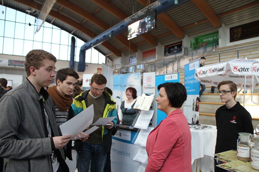 Gut besucht - das 18. Forum Berufsstart in der Nordh&auml;user Wiedigsburghalle