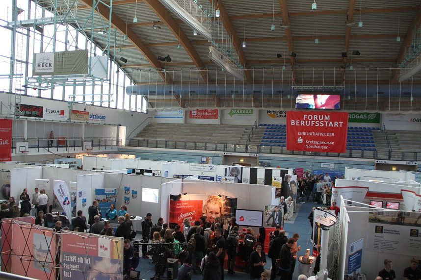 Gut besucht - das 18. Forum Berufsstart in der Nordh&auml;user Wiedigsburghalle