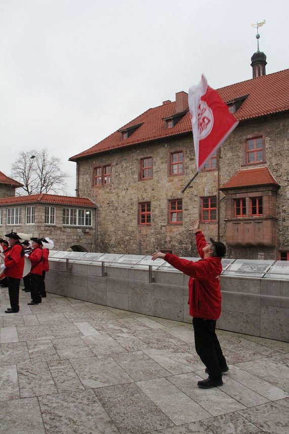 Der Fanfarenzug der Ruhrlandb&uuml;hne Bochum 1959 wird heute bei den Bundesliga Boxern f&uuml;r Stimmung sorgen