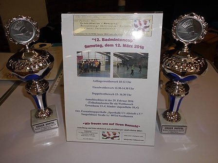 12. Auflage des Badmintoncups