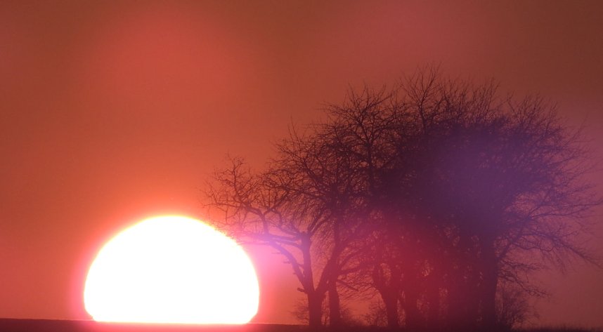 Sonnenuntergang am Donnerstag