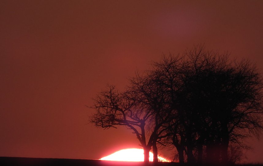 Sonnenuntergang am Donnerstag