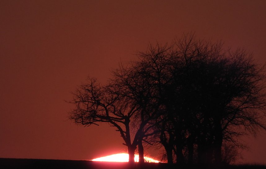 Sonnenuntergang am Donnerstag