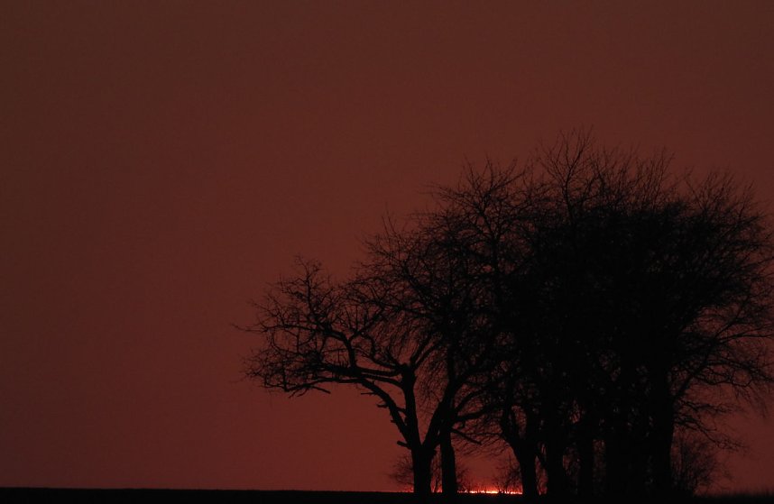 Sonnenuntergang am Donnerstag