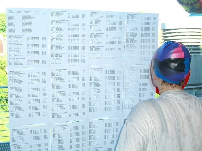 Um die Wette geschwommen