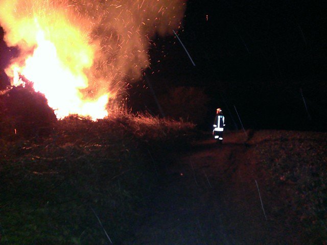 Vorzeitiges Osterfeuer