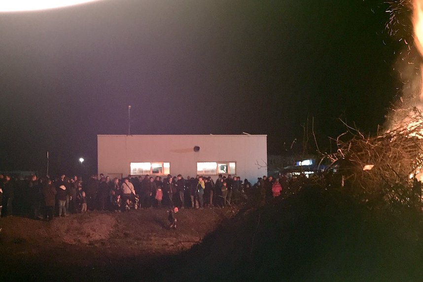 Osterfeuer in Ilfeld