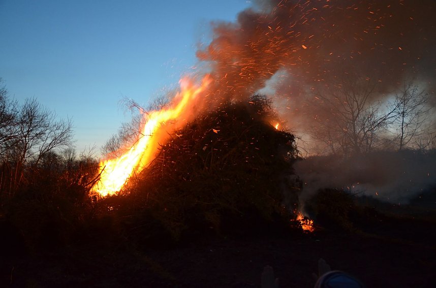 Osterfeuer in Buchholz