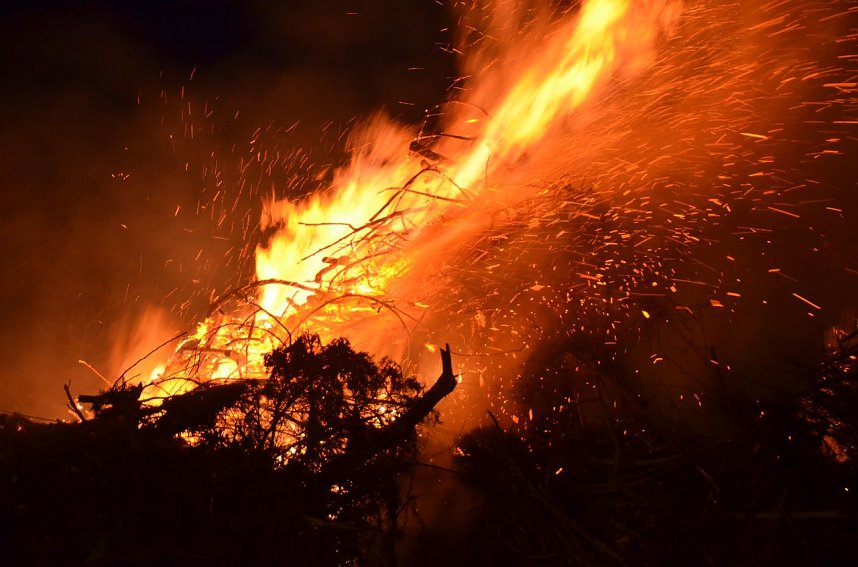 Osterfeuer in Buchholz