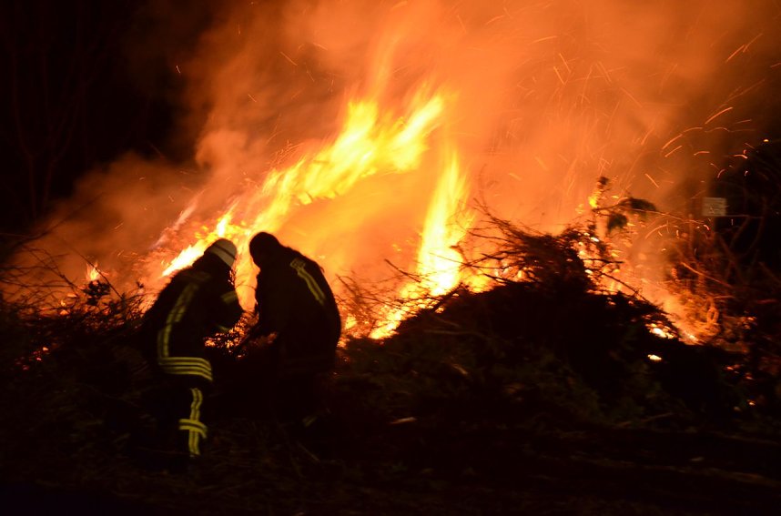 Osterfeuer in Buchholz