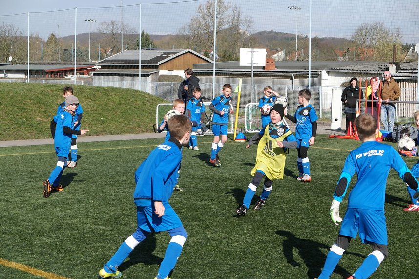 Das Fu&szlig;ball-Ferien-Camp hat begonnen