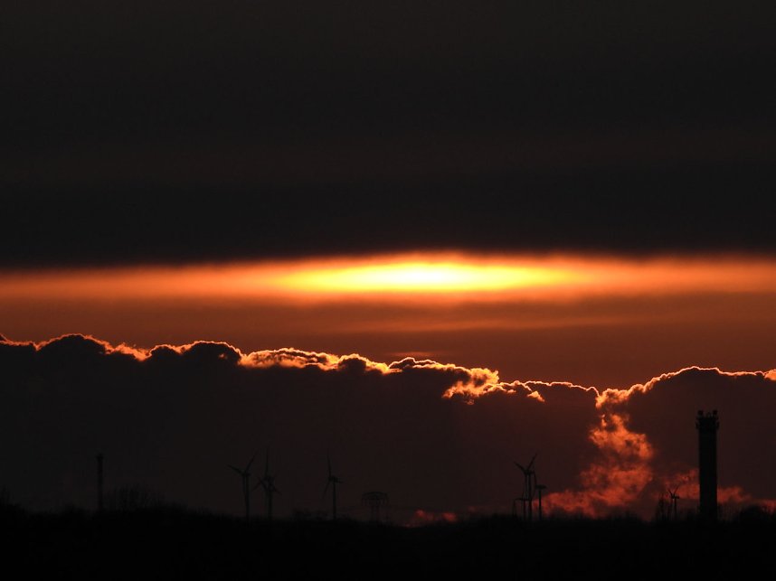 Sonnenuntergang am Goitzschesee