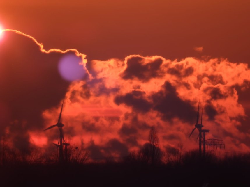 Sonnenuntergang am Goitzschesee