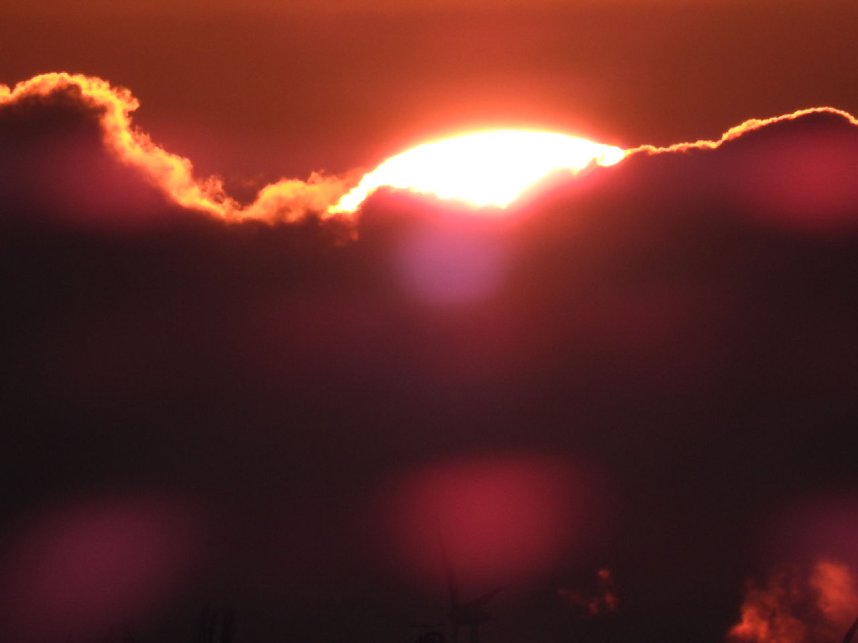 Sonnenuntergang am Goitzschesee