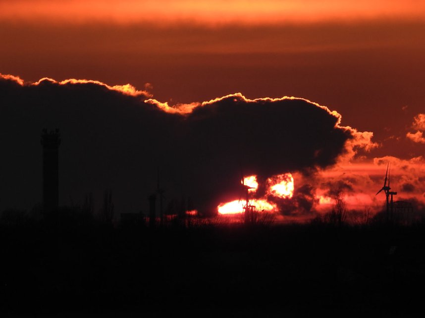 Sonnenuntergang am Goitzschesee