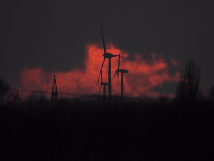 Sonnenuntergang am Goitzschesee