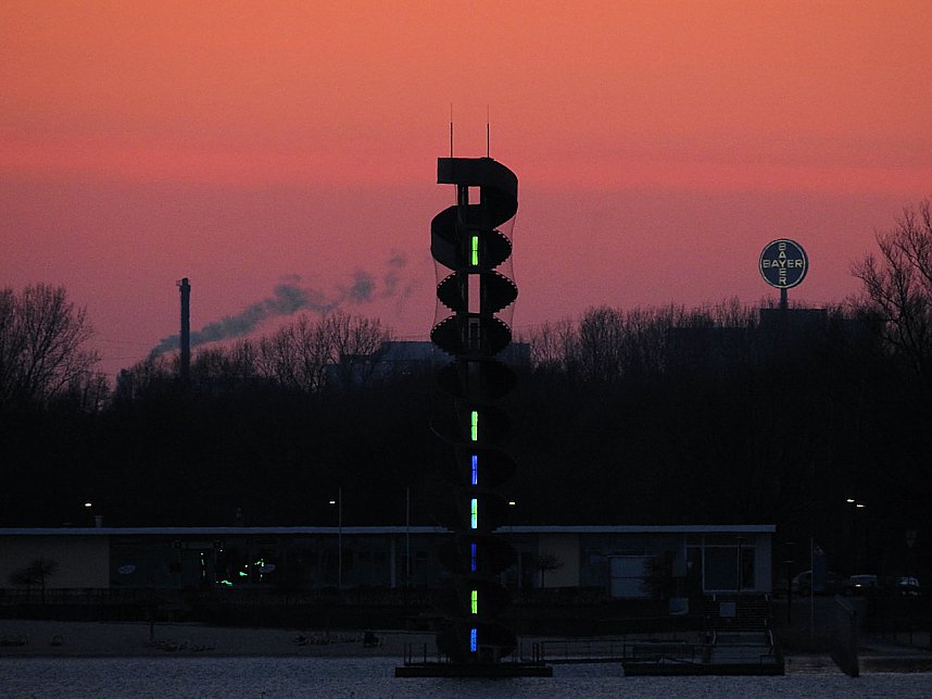 Sonnenuntergang am Goitzschesee