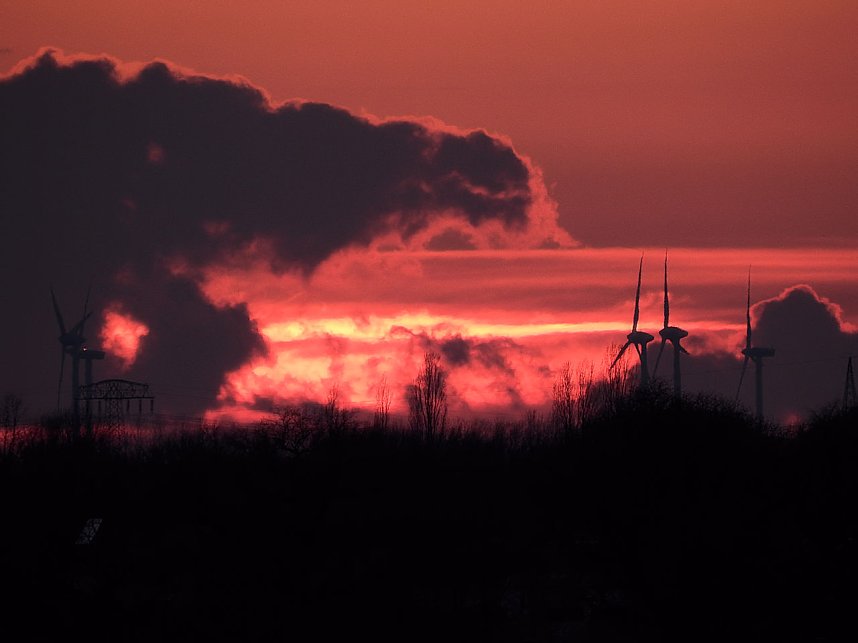 Sonnenuntergang am Goitzschesee