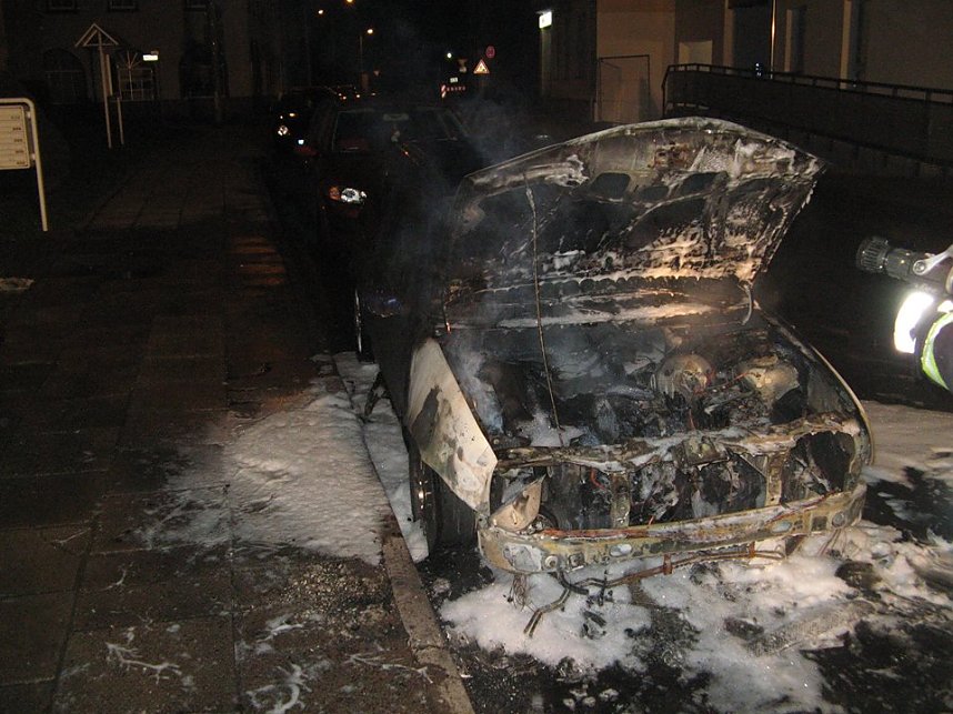 Polo und Fiesta brannten