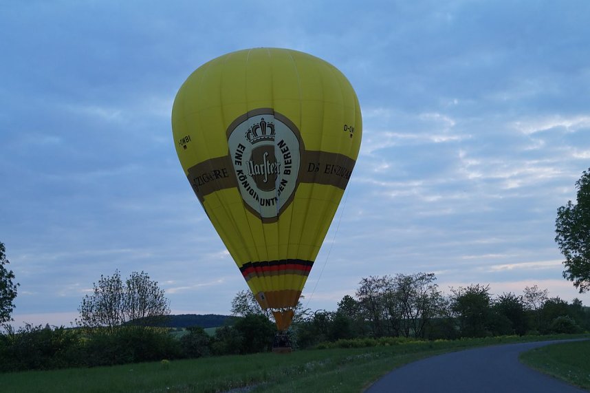 Hei&szlig;luftballon &uuml;ber Nordhausen