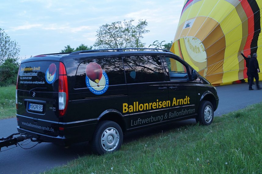 Hei&szlig;luftballon &uuml;ber Nordhausen