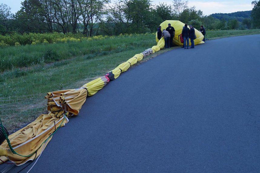 Hei&szlig;luftballon &uuml;ber Nordhausen