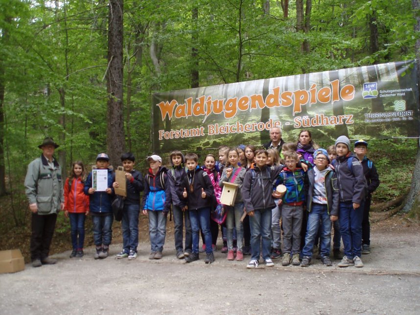 Waldjugendspiele: Die 4c der KKS war dabei