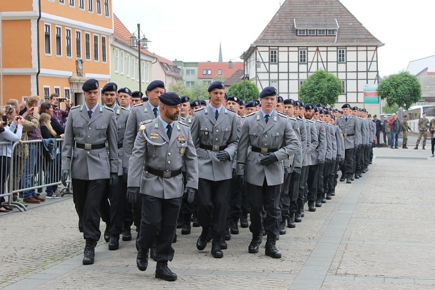 Vereidigung auf dem Marktplatz