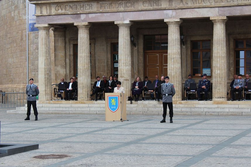 Vereidigung auf dem Marktplatz