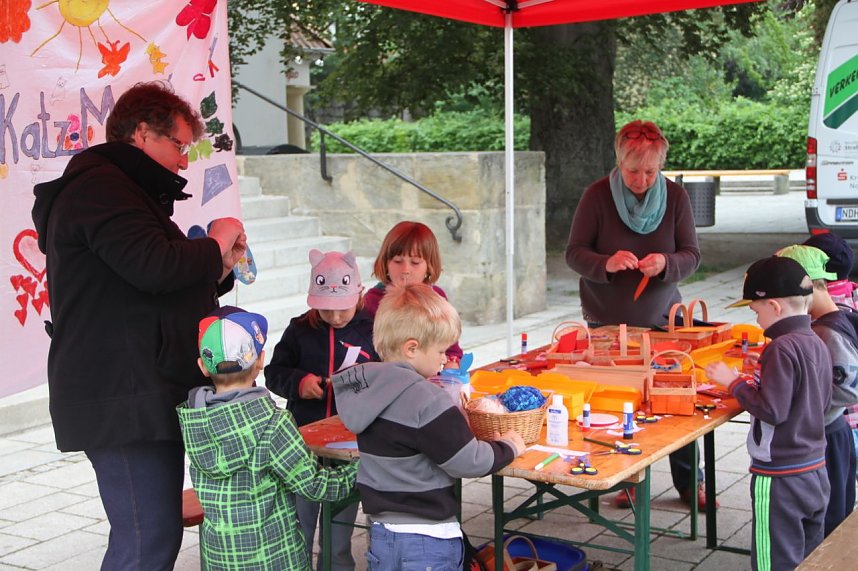 "Sicherheit braucht K&ouml;pfchen" auf dem Theaterplatz Nordhausen