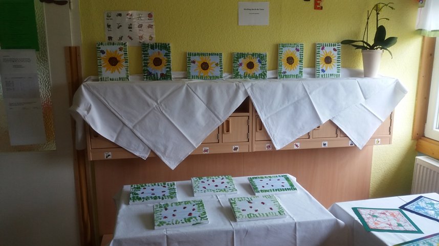 Kinderkunstausstellung in Kita Mackenrode