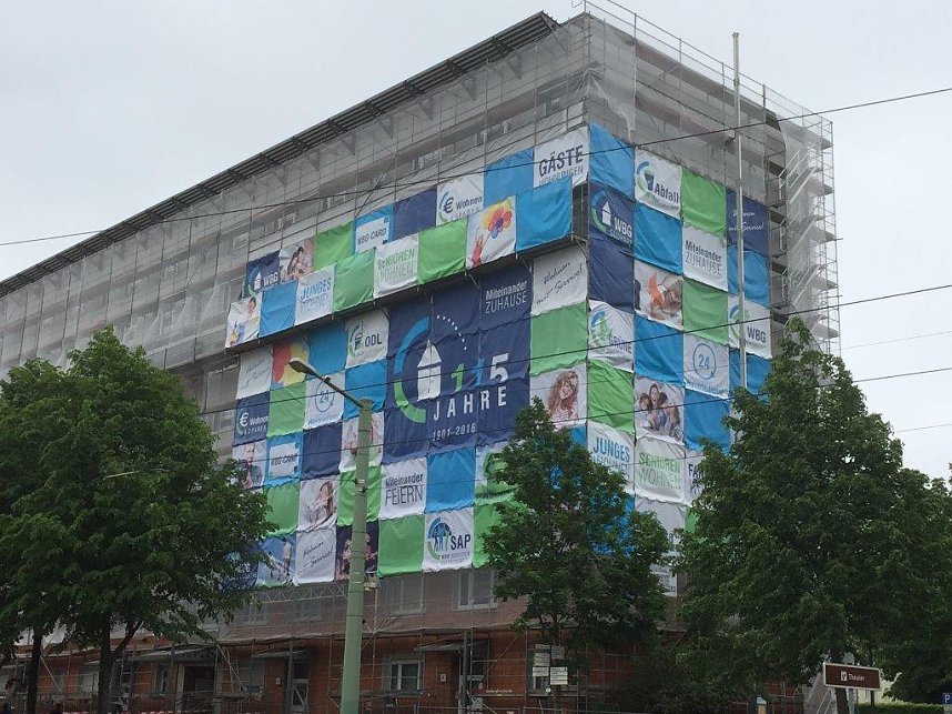 Fassaden-Sanierung in der T&ouml;pferstra&szlig;e 11-18