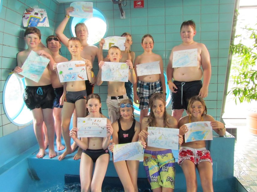 Kleine K&uuml;nstler im Badehaus 